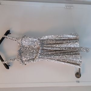 Bike print pin up dress